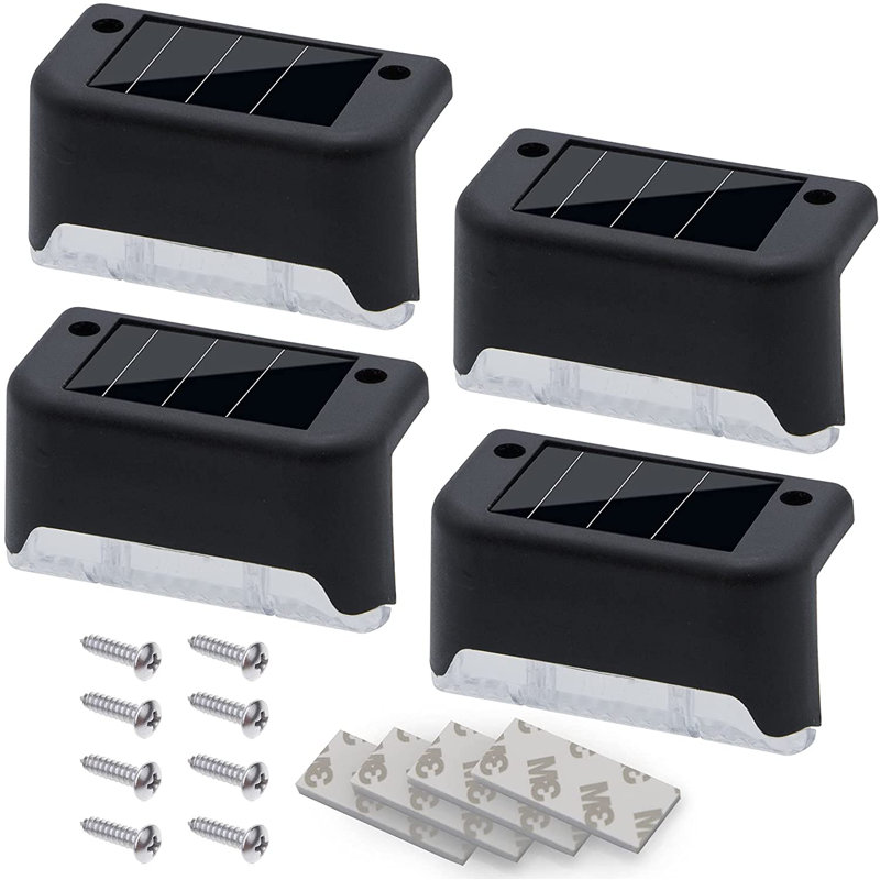 Ensemble de lumières noires pour terrasse à énergie solaire, Tiède