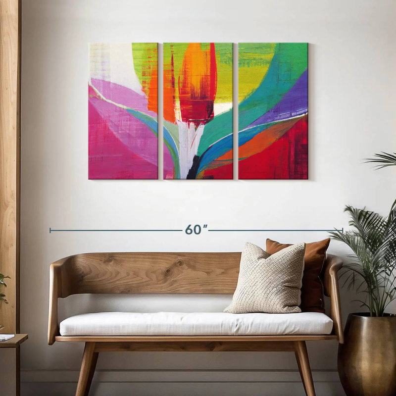 Avery Tulip Abstract, 28" H x 45" W