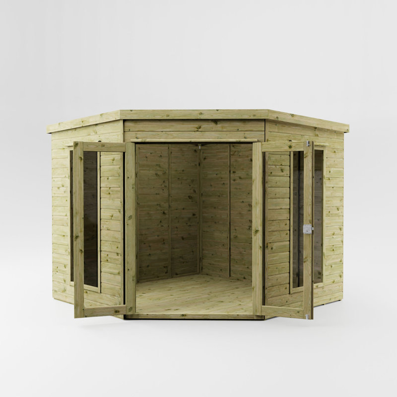 Mercia 8 x 8ft Premium Corner Summerhouse, No