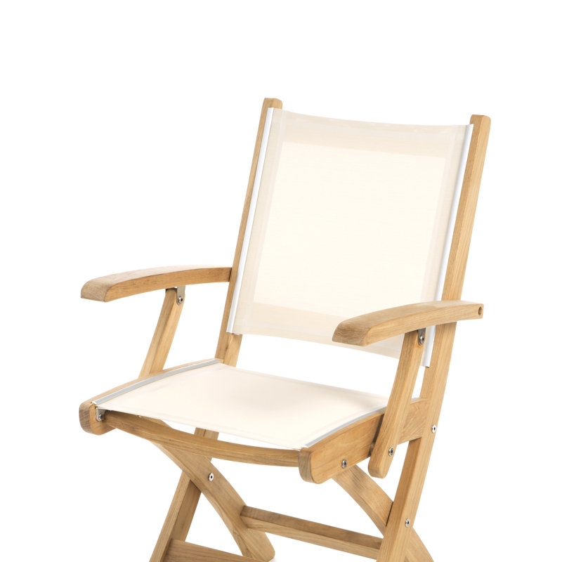 St. Tropez Outdoor Teak Dining Armchair, Slate