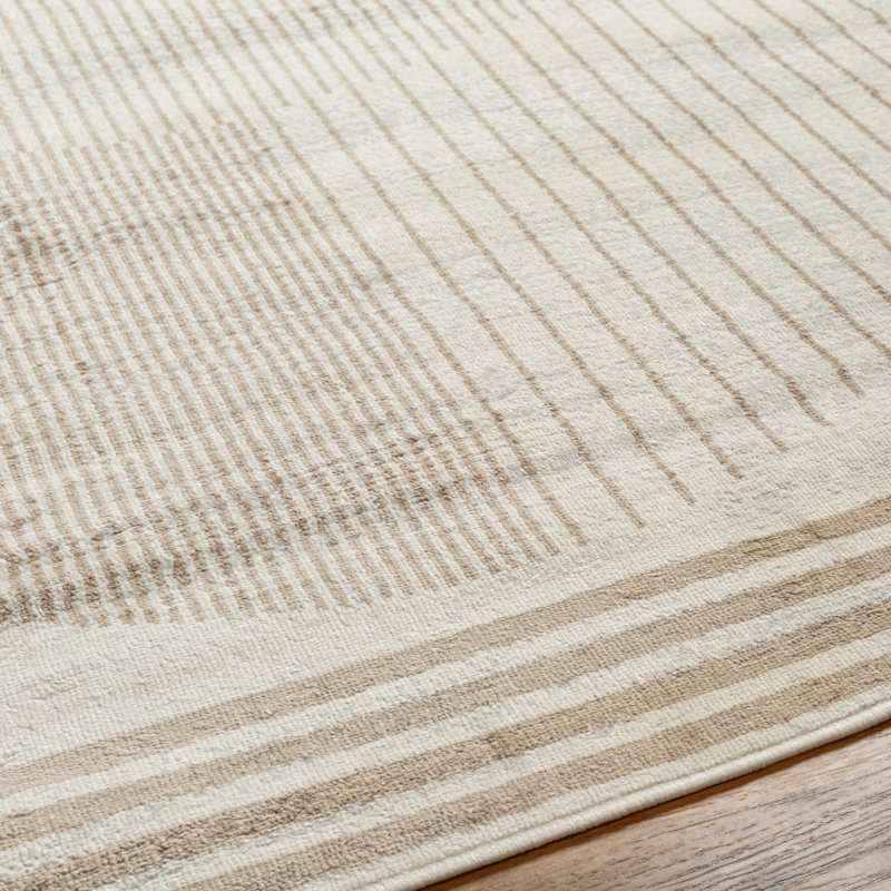 Skandi Modern Boho Light Brown Area Rug, Runner 80 x 220cm