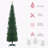 7' Artificial Pencil Christmas Tree