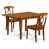 3 pièces : 1 table, 2 chaises