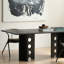 Table de salle à manger en bois massif de style urbain-108838433