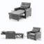 Fauteuil convertible capitonné large de 34,3 po Kurtiss-575944602