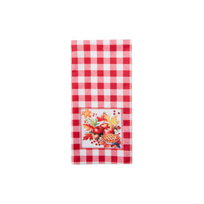 Ensemble de 6 essuie-tout en microfibre rouge