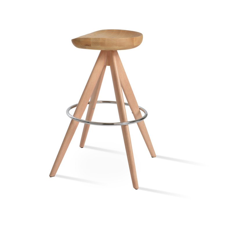 Tabouret de bar Cattelan Pyramid, Tabouret de bar (siège d'une hauteur de 29 po), Naturel