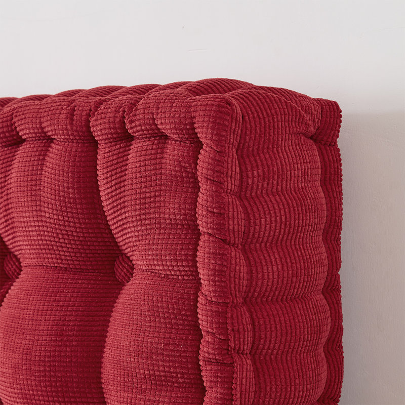 Crimson Ultra Thick Tufted Floor Pillow