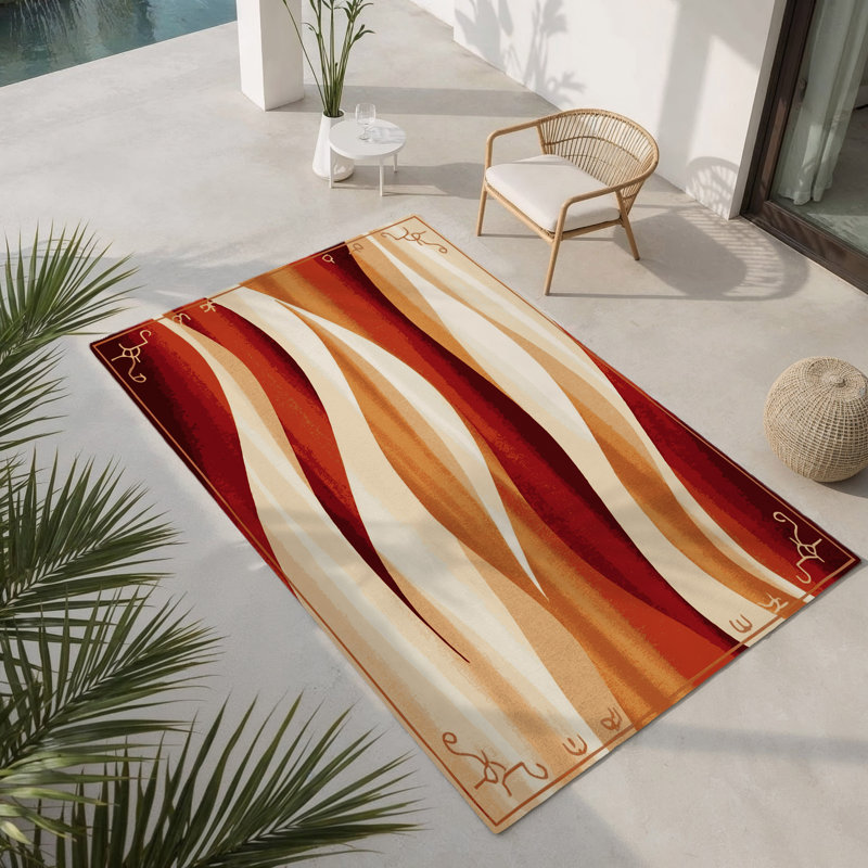 Tapis intérieur et extérieur Starlit Basin, Rectangle 5 pi x 7 pi