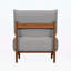 Chaise de loisir au design simple et moderne, assise et dossier moelleux pour le salon ou la chambre à coucher-2067327987