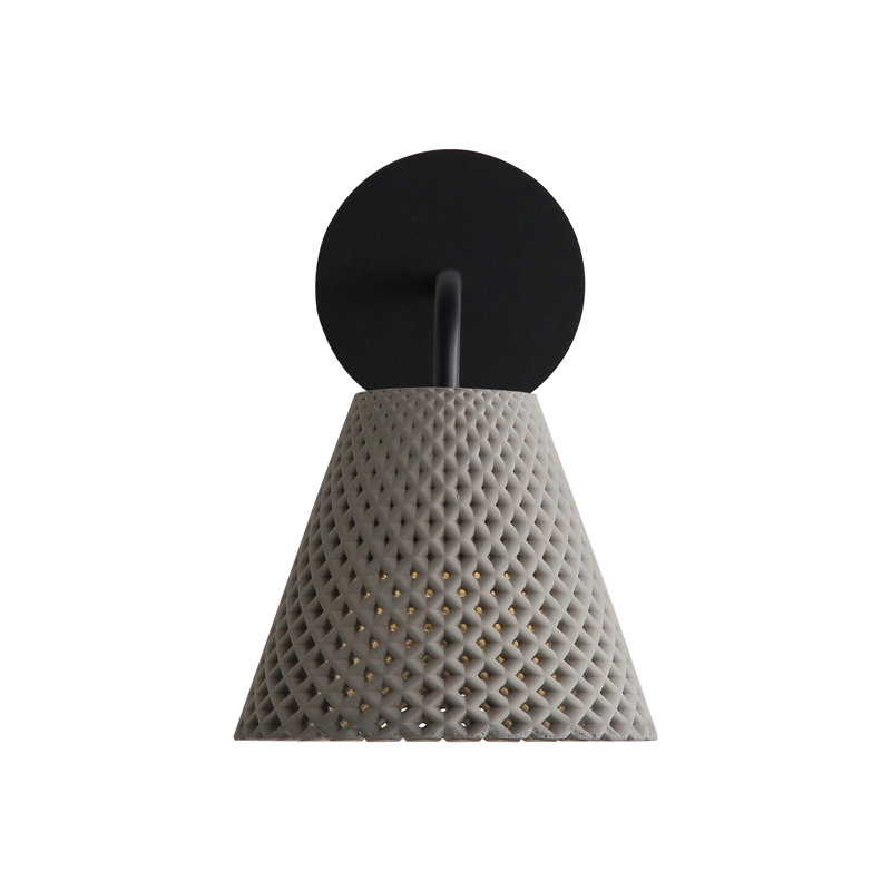 Clarus-LED 8" Wall Sconce - Outdoor Cement, Gray