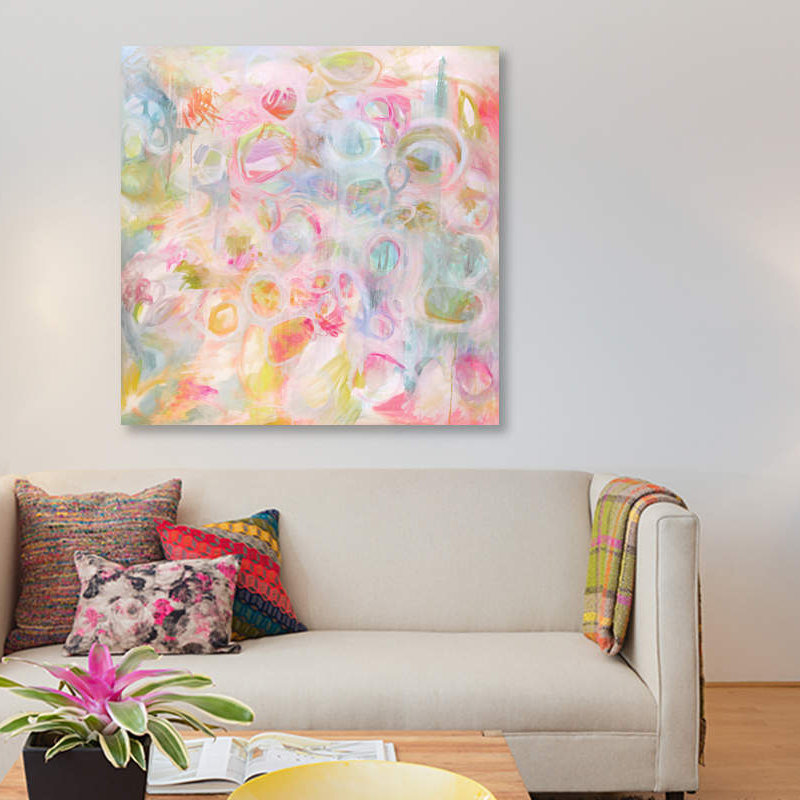 «Pull The Thread» par Stephanie Corfee, impression sur toile, H 12 po x l 12 po x P 0,75 po, Pas de tapis, Toile tendue