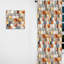 Motif rustique hexagonal Boho - Rideau abstrait - Rideau géométrique obscurcissant - 1 panneau-107563654