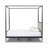 Modella Upholstered Canopy Bed-1365472173