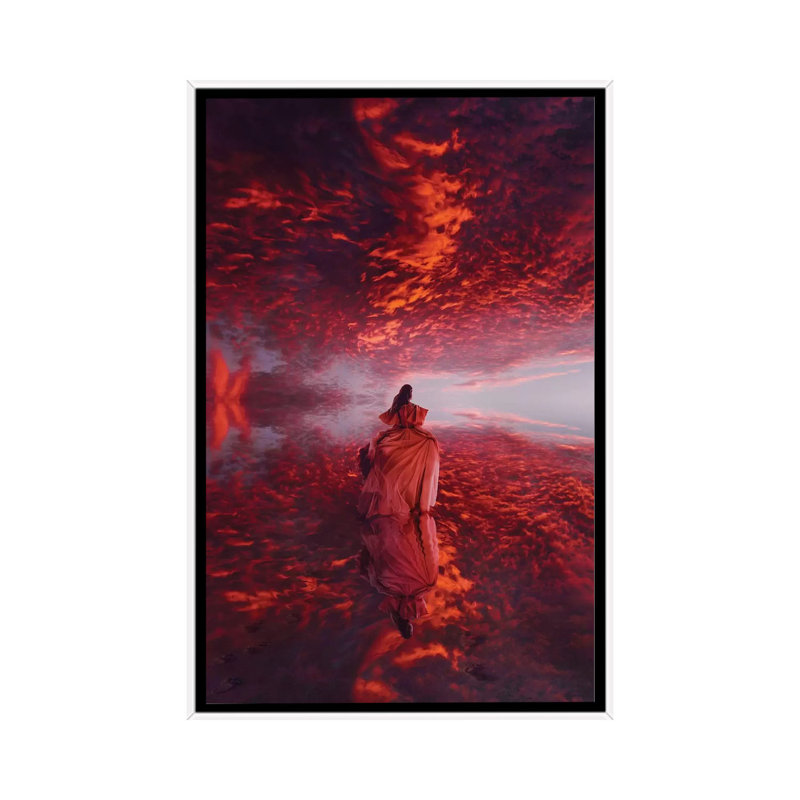 The Incredible Miroir par Hobopeeba-reproduction d’art, Toile blanche encadrée, Pas de tapis, H 48 po x l 32 po x P 1,5 po