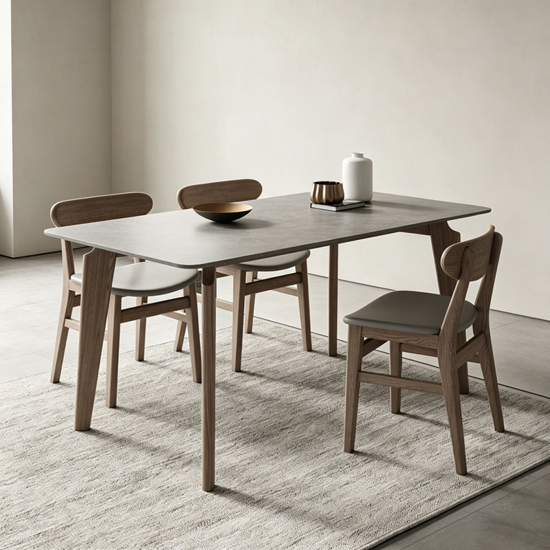 Table de salle à manger Modern, 5, H 29,5 po x l 70,9 po x P 31,5 po