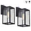 Lanterne murale d'extérieur 1 lumière noire matte-51138986-51138985