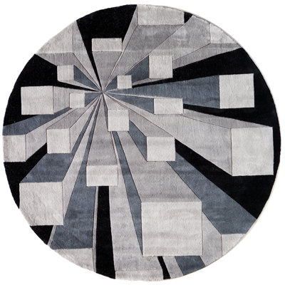 Ayano Wool Geometric Indoor Rug