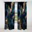 Abstract Geode Marble Blue IV - Rideau en marbre abstrait - Rideau en marbre occultant - 1 panneaux-107536806