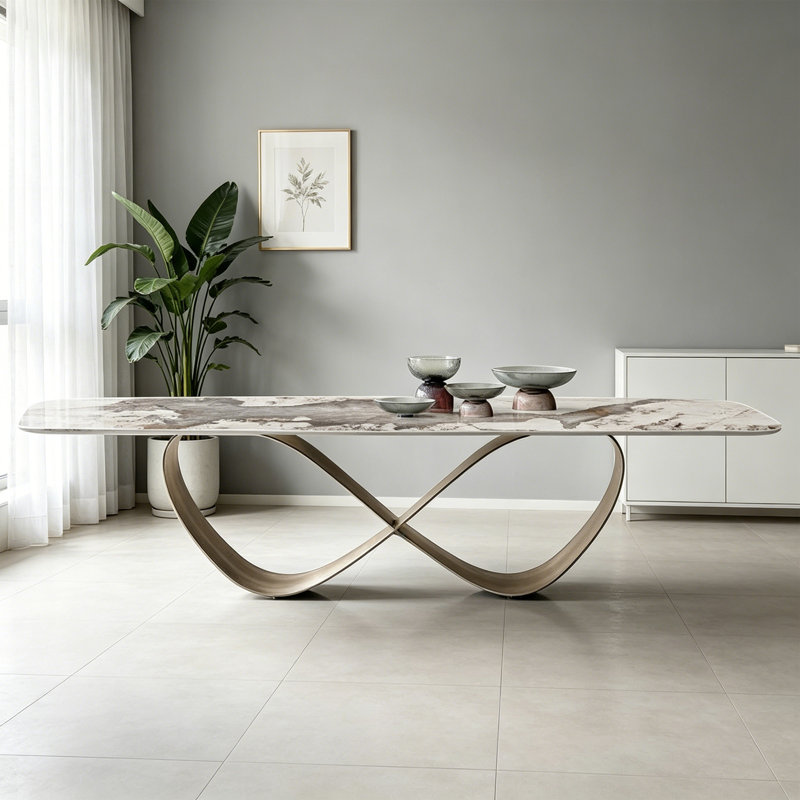 Table de salle à manger Modern, H 29,52 po x l 70,86 po x P 35,43 po