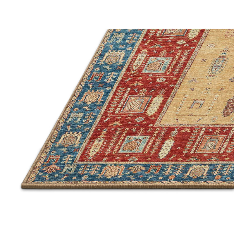 Abstract Indoor Rug, Rectangle 7' x 9'