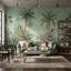 Décoration murale amovible oiseaux tropicaux vert-757873314-757873318