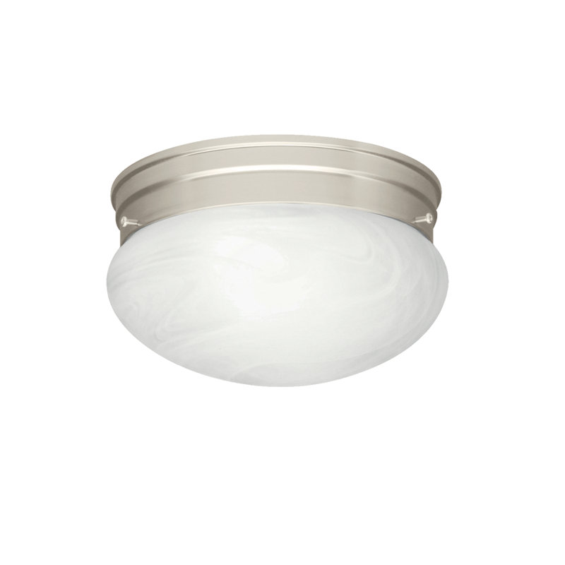 Ceiling Space Glass Flush Mount, 4.5" H x 7.5"