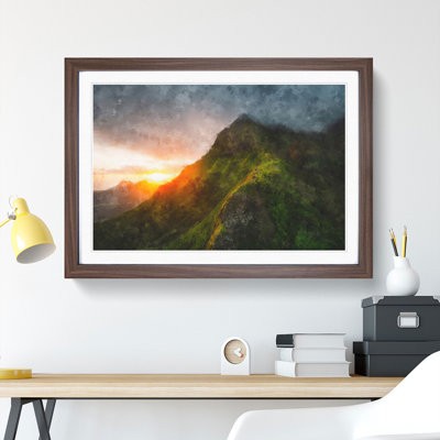 First Light in Hawaii - Framed Print