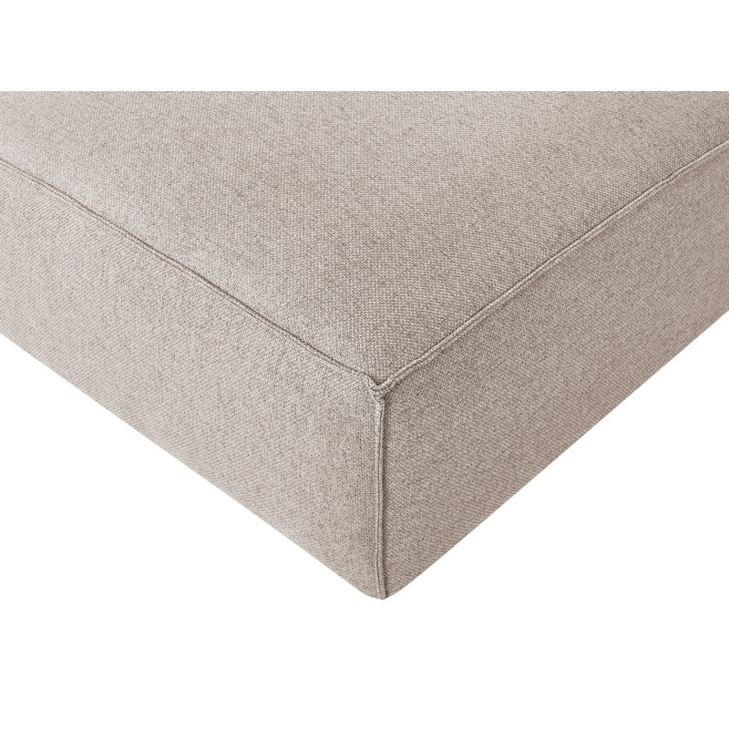 3 Seater Fabric Corner Sofa , Light Brown, Left Hand Facing