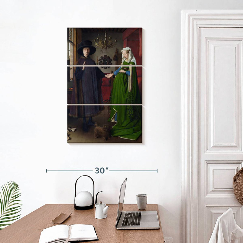Leisha, le portrait d'Arnolfini, H 32 po x l 20 po