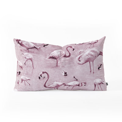 Coussin lombaire argyropoulos flamant roses rose lisa