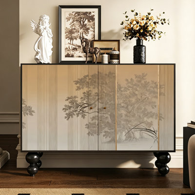 Chinese Style Solid Wood Entryway Cabinet