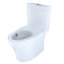 Toilette allongée deux pièces 1,28 et 0,8 GPF TOTO® Aquia® IV avec CEFIONTECT® et siège SoftClose®, prêt pour WASHLET® +, blanc coton-71211472