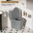1.1/1.6 GPF Tornado Flush One-Piece Toilet Elongated, Siphonic S-Trap 12",Soft Closing Seat, Button On Tank Top ,Powerful Dual Flush MAP 1000G, Comfort Chair Seat ADA Height 17"-120638355