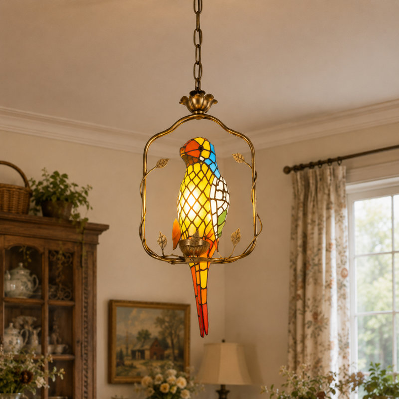 Luminaire suspendu en verre Artistic Parrot