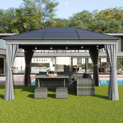 4m x 3m Metal Patio Gazebo