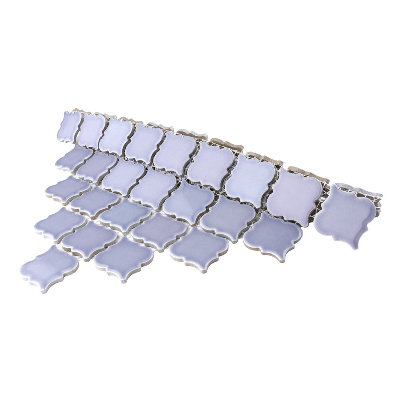 Hudson Tangier 2" x 2" Porcelain Mosaic Wall & Floor Tile, Purple