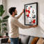 Scattered Florals Botanical - Framed Print-707231115-707231119