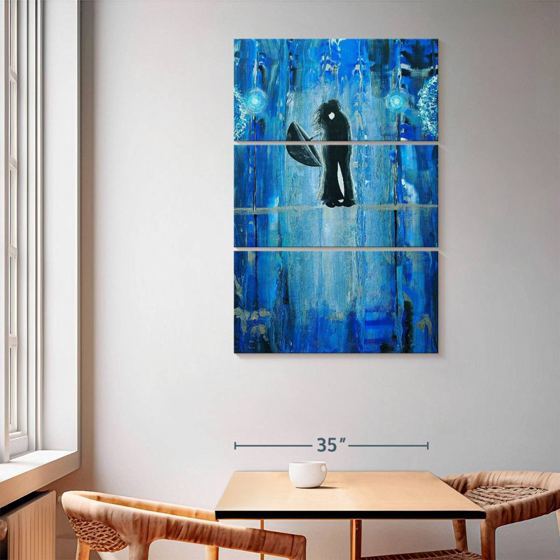 Kelan Sapphire Rain Romance, H 65 po x l 42 po