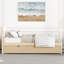 Cadre de lit simple moderne pour lit gigogne en chêne clair -361163994