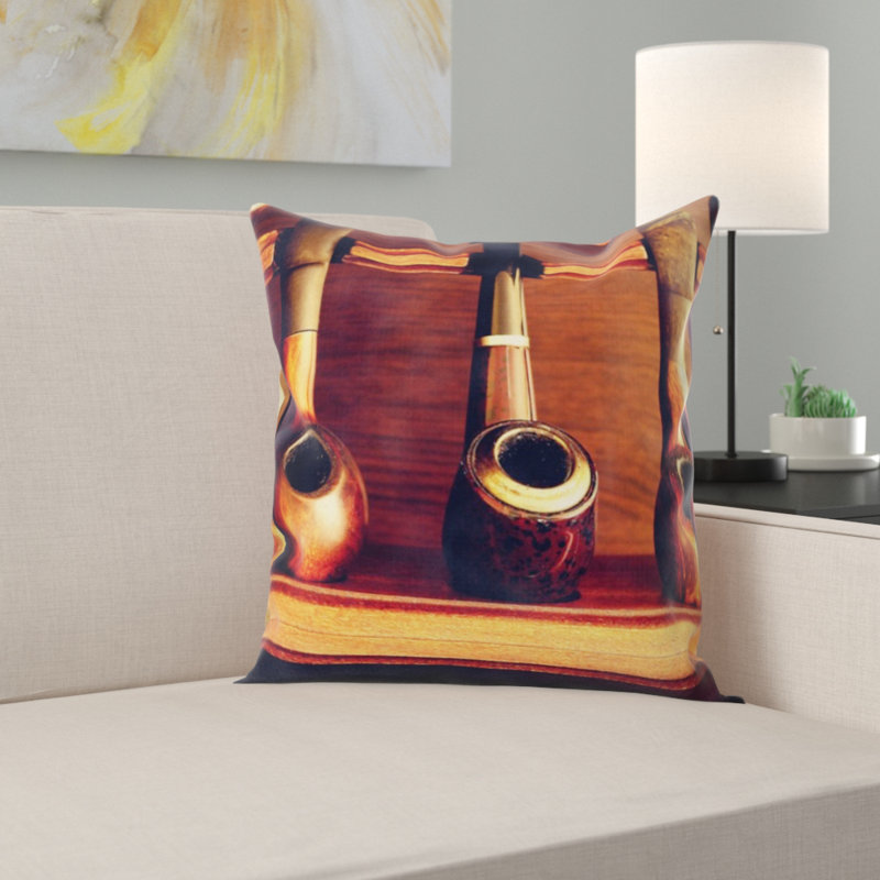 Coussin décoratif pipes