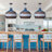 Unique Blue Rattan Pendant Light,Basket Chandelier for  Kitchen Hallway Dining Farmhouse-329437624