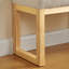 Banc de rangement moderne pour chaussures en bois massif avec assise moelleuse-1987905615