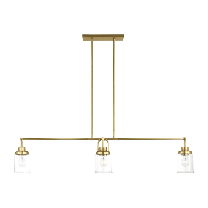 Alphild Four Light Chandelier from, Satin Brass