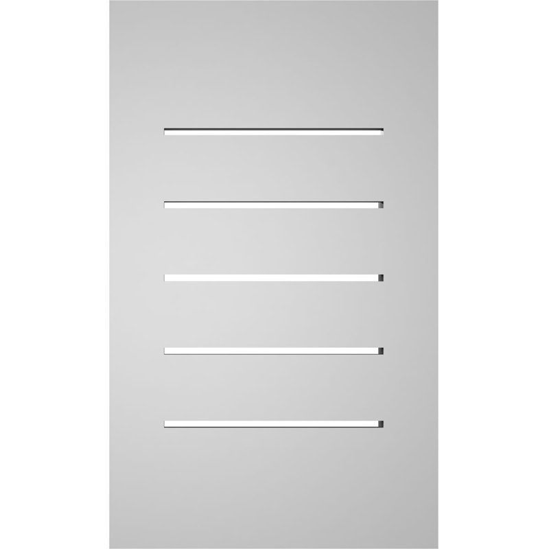 Évent à pignon fonctionnel en uréthane rectangulaire à fixation en surface, brun clair apprêté, H 20 po x l 12 po x P 1,5 po