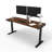 Skyscraper Electric Height Adjustable Standing Desk, Dual Motor and Digital Control with Memory, 72x24, Grey Strand Top with White Frame-765077115-765077067