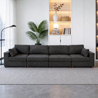 Canapé modulaire de coin rembourré 4 pièces 4 pièces