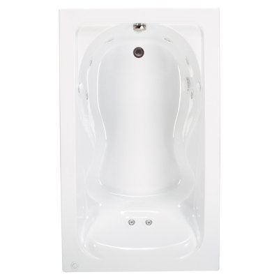 Cadet 72'' x 42'' Freestanding Whirlpool Bathtub