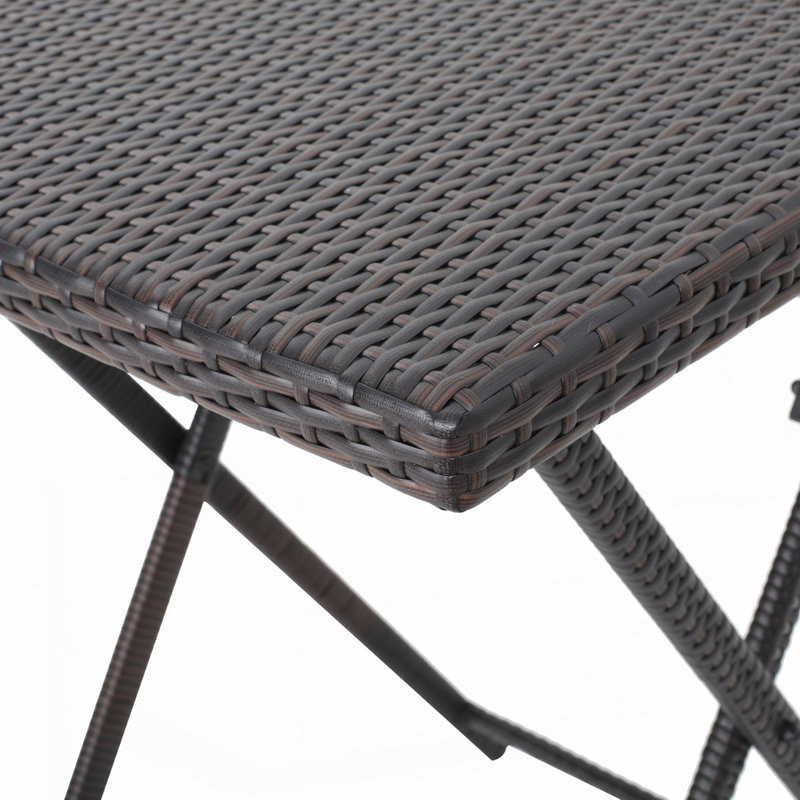Outdoor Patio Rattan Foldable Table