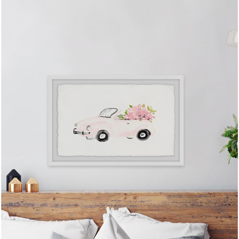 Pink Beauty - Single Picture Frame Painting, 30 cm H x 46 cm W x 3.81 cm D